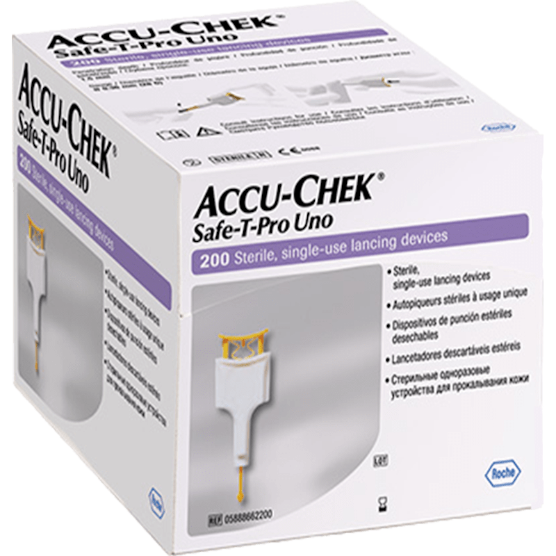 Стерильний одноразовий пристрій Акку-Чек® Сейф-Т-Про Уно (200 шт.)